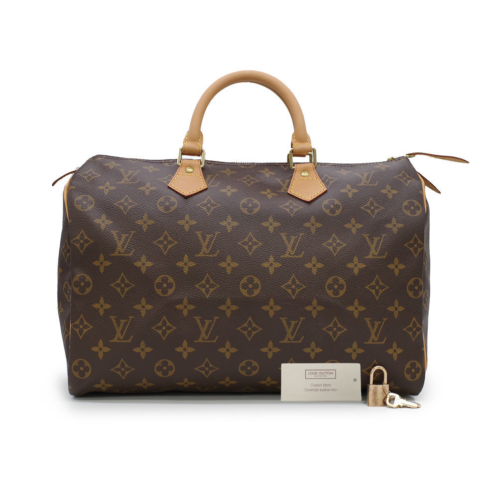 Louis Vuitton Speedy 35 Shoulder Bag Monogram Brown